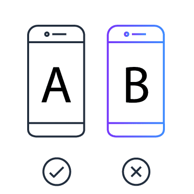 Illustration of A/B testing